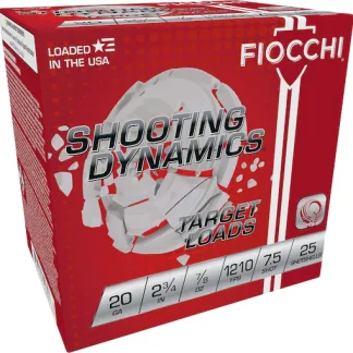 Authentic Fiocchi Shooting Dynamics 20 Gauge Ammo 250rounds for sale