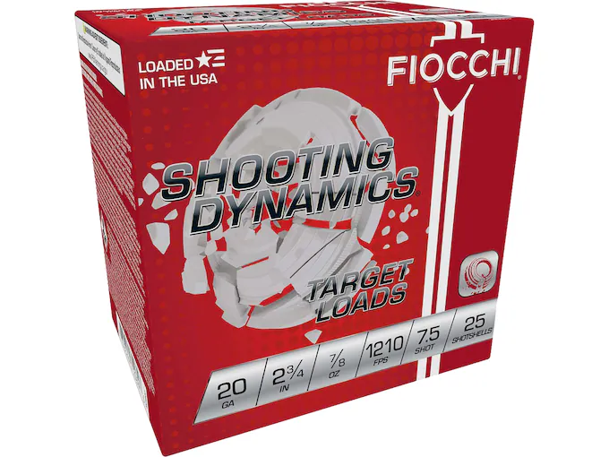 Authentic Fiocchi Shooting Dynamics 20 Gauge Ammo 250rounds for sale
