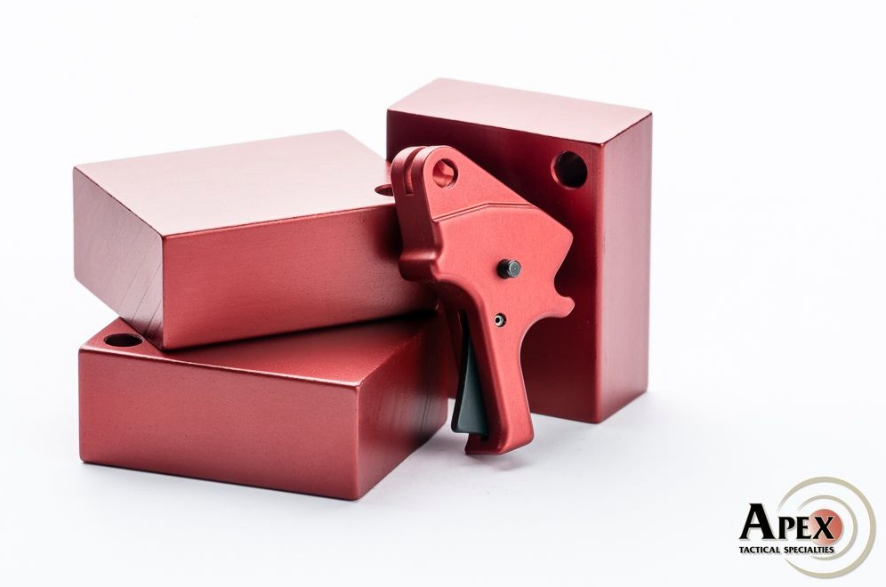 READ DESCRIPTION - Apex Gunsmith Fit Universal Trigger - Red